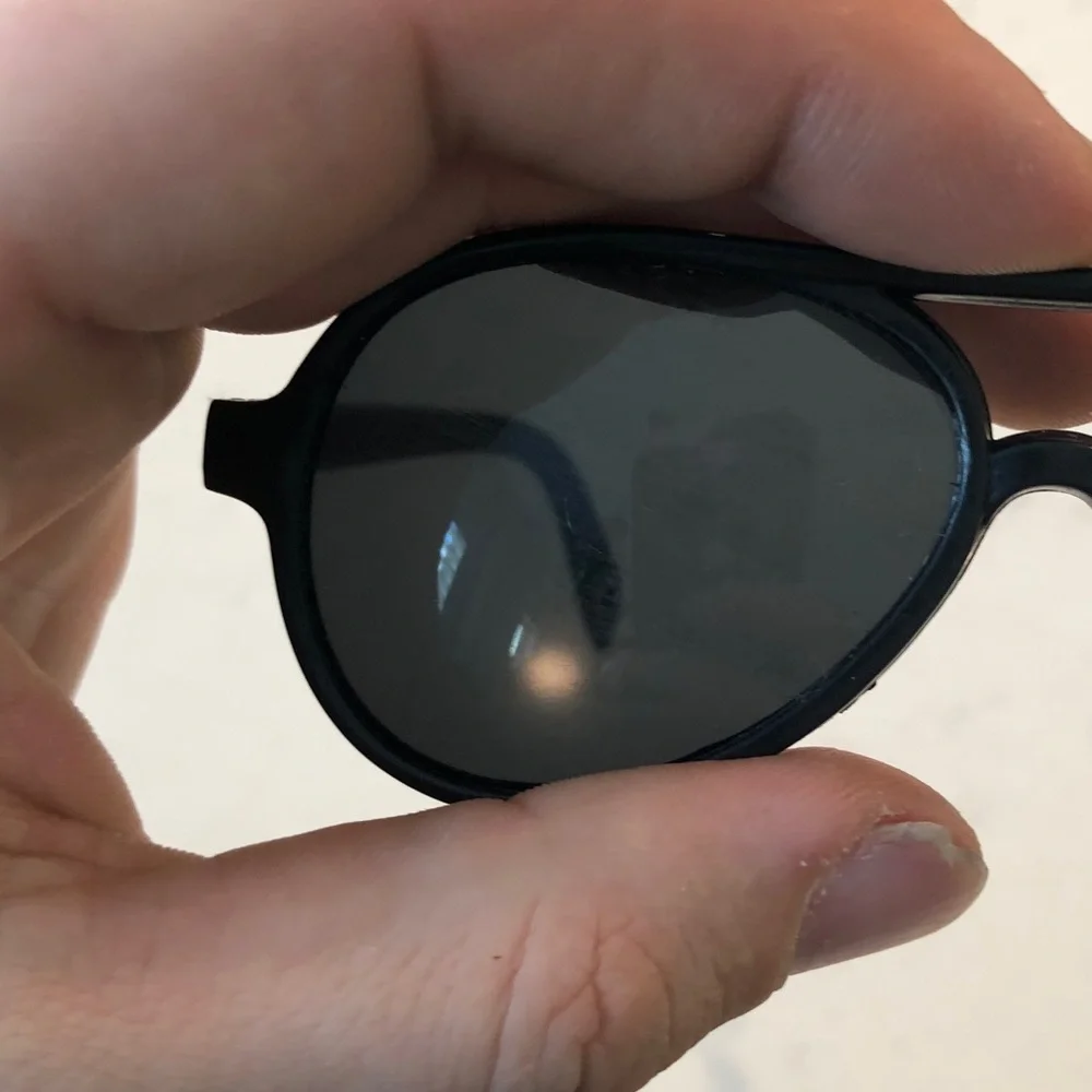 Classic Black Aviator Sunglasses